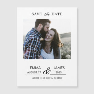 Carte Magnétique Aimant de date de sauvegarde de photo personnalisé