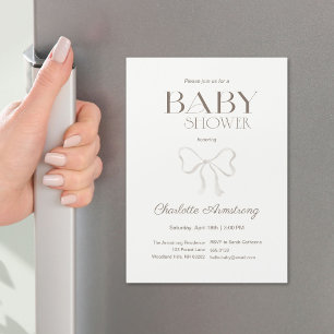 Carte Magnétique Aimant de douche pour bébé chic en crème chaude lé