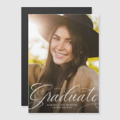 Carte Magnétique Aimant de graduation verticale simple script (Devant / Derrière)