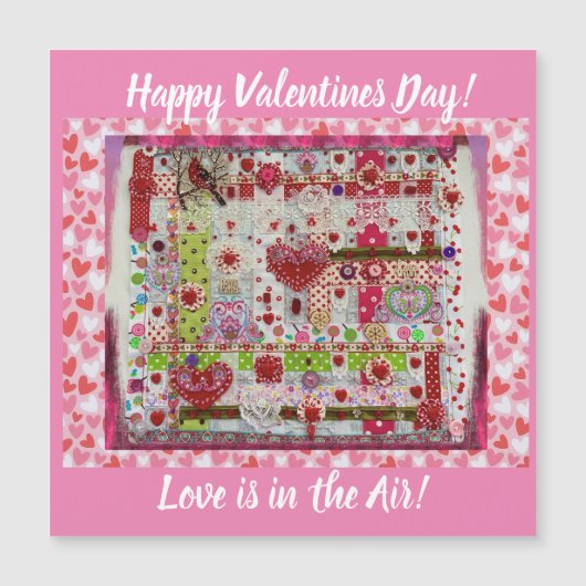 Carte Magnétique Aimant de la Saint-Valentin (Devant)