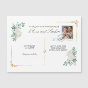Carte Magnétique aimant de mariage à conserver pour la date d'engag