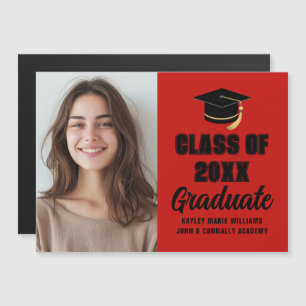 Carte Magnétique Aimant de photo de remise des diplômes de la promo