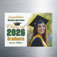 Aimant de photo de remise des diplômes de la promo