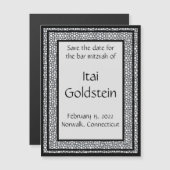 Carte Magnétique Aimant de rappel de date à motif ajouré (Devant / Derrière)