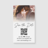 Carte Magnétique aimant de sauvegarde de date de couple de code QR (Devant)