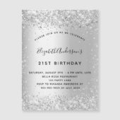 Carte Magnétique Aimant d'invitation à la fête de la parties scinti (Devant)