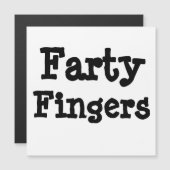 Carte Magnétique Aimant Doigts Farty (Devant / Derrière)