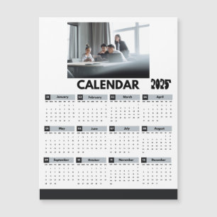 Carte Magnétique    Aimant photo de la société de calendrier modern