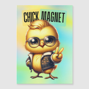 Carte Magnétique Aimant Poulet Mignon Drôle de Pâques-54546