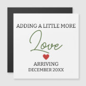 Carte Magnétique Ajouter un peu plus d'amour grossesse sans sexe (Devant / Derrière)