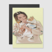 Carte Magnétique Ajouter une photo personnalisée (Devant / Derrière)