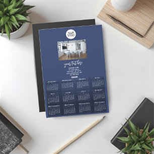 Carte Magnétique Ajouter votre logo 2026 Calendrier Société Photo