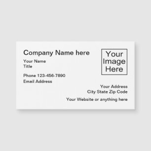 Carte Magnétique Ajouter votre logo d'entreprise