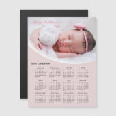 Carte Magnétique Ajouter votre propre bébé photo 2023 Calendrier |  (Devant / Derrière)