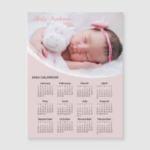 Carte Magnétique Ajouter votre propre bébé photo 2023 Calendrier