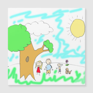 Carte Magnétique Ajoutez les œuvres d'art de vos enfants à ceci  