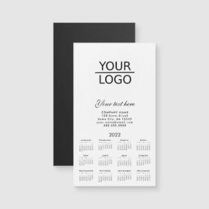 Carte Magnétique Ajoutez votre logo 2022 Calendrier Promotion Entre