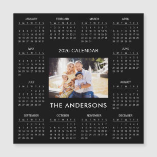 Carte Magnétique Ajoutez votre propre photo de famille Calendrier 2