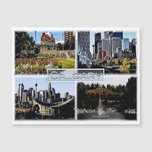 Carte Magnétique Alberta - Canada - Mosaic -