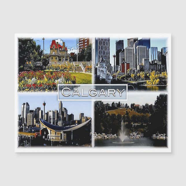 Carte Magnétique Alberta - Canada - Mosaic - (Devant)