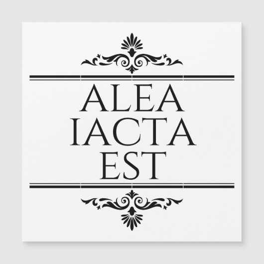 Carte Magnétique Alea Iacta Est (Devant)