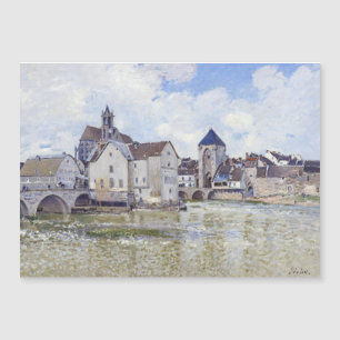 Carte Magnétique Alfred Sisley Bâtiments et ponts avec l'eau