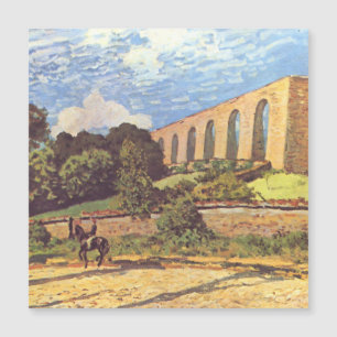 Carte Magnétique Alfred Sisley L'aqueduc de Marly