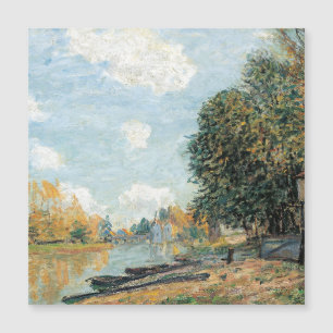 Carte Magnétique Alfred Sisley Moret : Les rives du fleuve Loing
