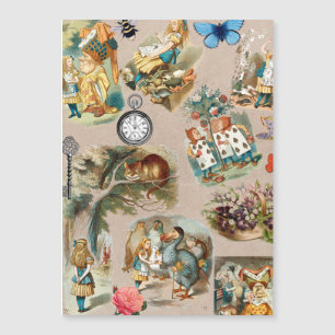 Carte Magnétique Alice à Wonderland Cheshire Cat Characters