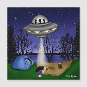 Carte Magnétique Alien d'enlèvement extra-terrestre