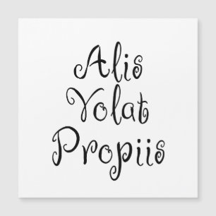 Carte Magnétique Alis Volat Propiis