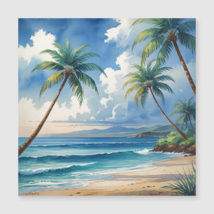 Carte Magnétique Aloha Voyage Hawaïen De Style vintage De Hawaii