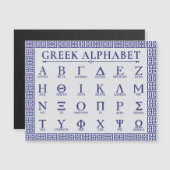 Carte Magnétique Alphabet grec (Devant / Derrière)