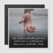 Carte Magnétique Am Ende avec alles gut sein (Devant / Derrière)