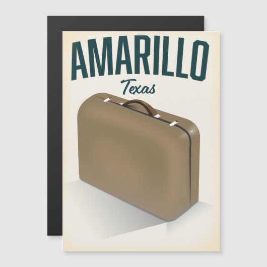 Carte Magnétique Amarillo texas affiche voyage (Devant / Derrière)
