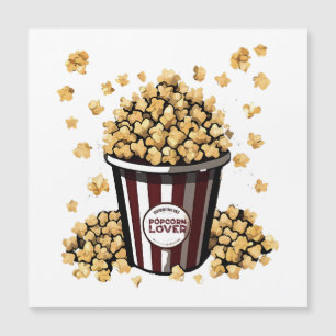 Carte Magnétique Amateur de pop-corn