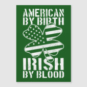 Carte Magnétique American By Birth Irish By Blood Irish Drapeau amé (Devant)