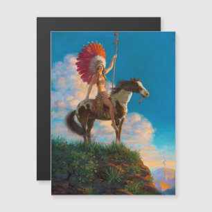 Carte Magnétique Amérindienne : Cheffesse, Indien d'Amérique