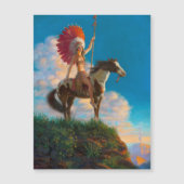 Carte Magnétique Amérindienne : Cheffesse, Indien d'Amérique (Devant)