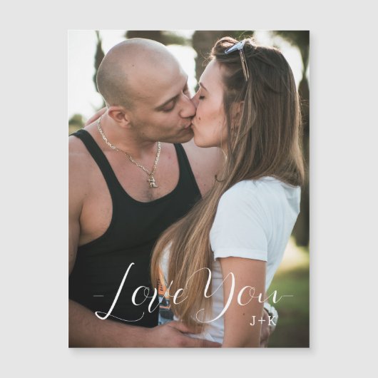 Carte Magnétique Amour à vous, couple amoureux (Devant)