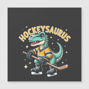 Carte Magnétique Amoureux de dinosaure de hockey sur glace Hockeysa
