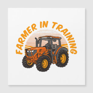Carte Magnétique Amusant Futur Agriculteur Dans La Formation De Tra