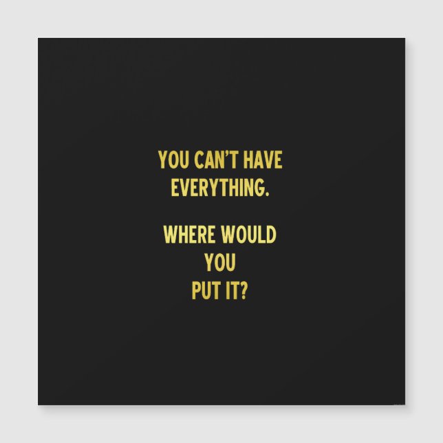 Carte Magnétique Amusant Shopping Hoaring Plaisanterie (Devant)