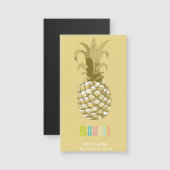 Carte Magnétique Ananas Gold Mahalo ID239 (Devant / Derrière)