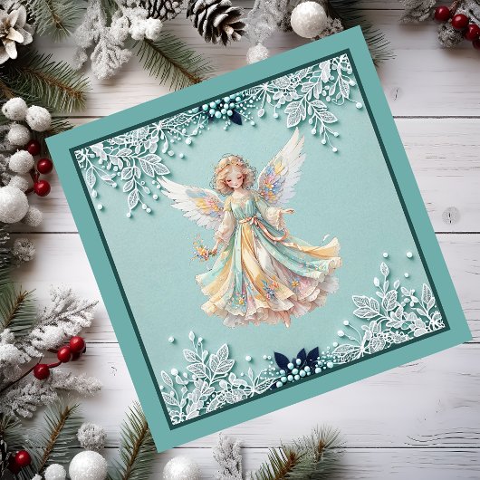 Carte magnétique Angel de Noël