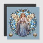 Carte magnétique Angel de Noël (Devant / Derrière)