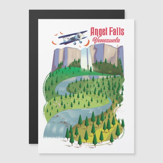 Carte Magnétique Angel Falls Venezuela (Devant / Derrière)