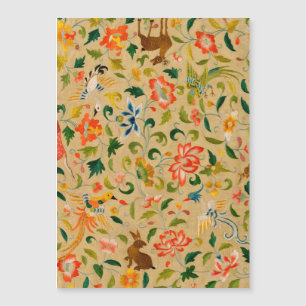 Carte Magnétique Animal Antique Cheval Oiseau Deer Rabbit