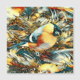Carte Magnétique AnimalArt_Bird_006_Bullfinch