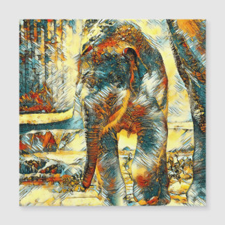Carte Magnétique AnimalArt_Elephant_012